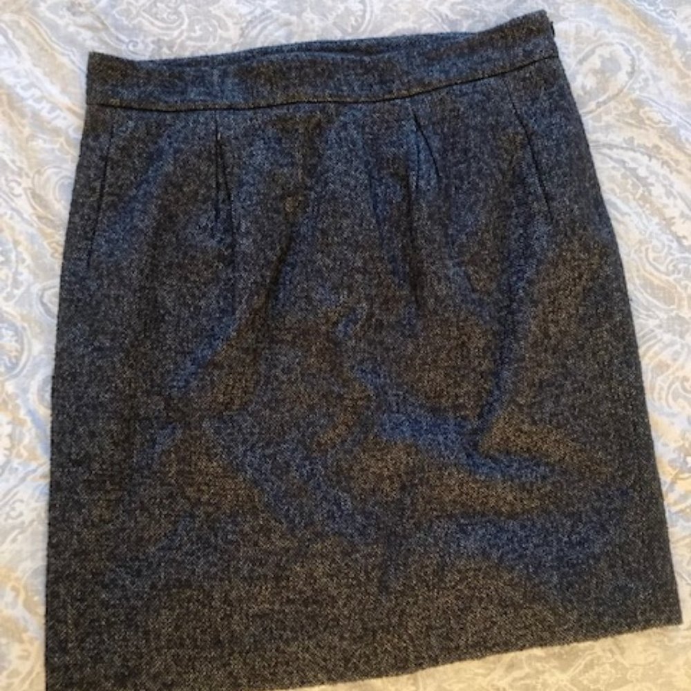 Ann Taylor 12P Wool Blend High-waisted Pencil Skirt